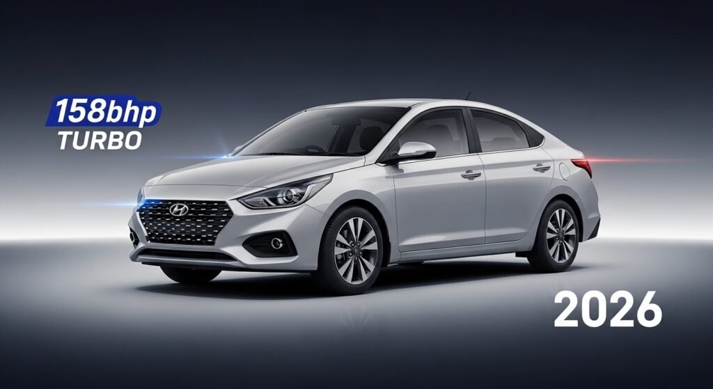 Current image: Hyundai Verna 2026: 5-स्टार सेफ्टी और 158bhp टर्बो इंजन वाली प्रीमियम सेडान